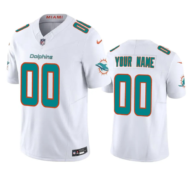 Men's Miami Dolphins Active Player Custom White 2023 F.U.S.E Alternate Vapor Untouchable Limited Football Stitched Jersey